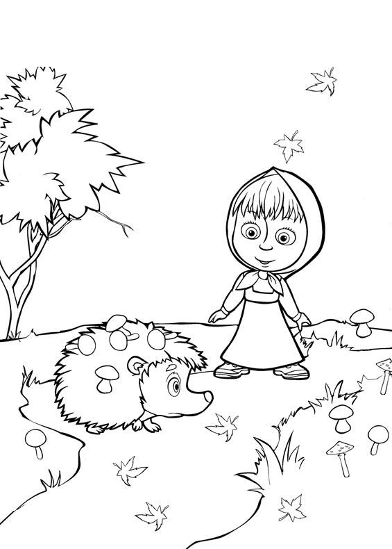 maşa ve koca ayı boyama