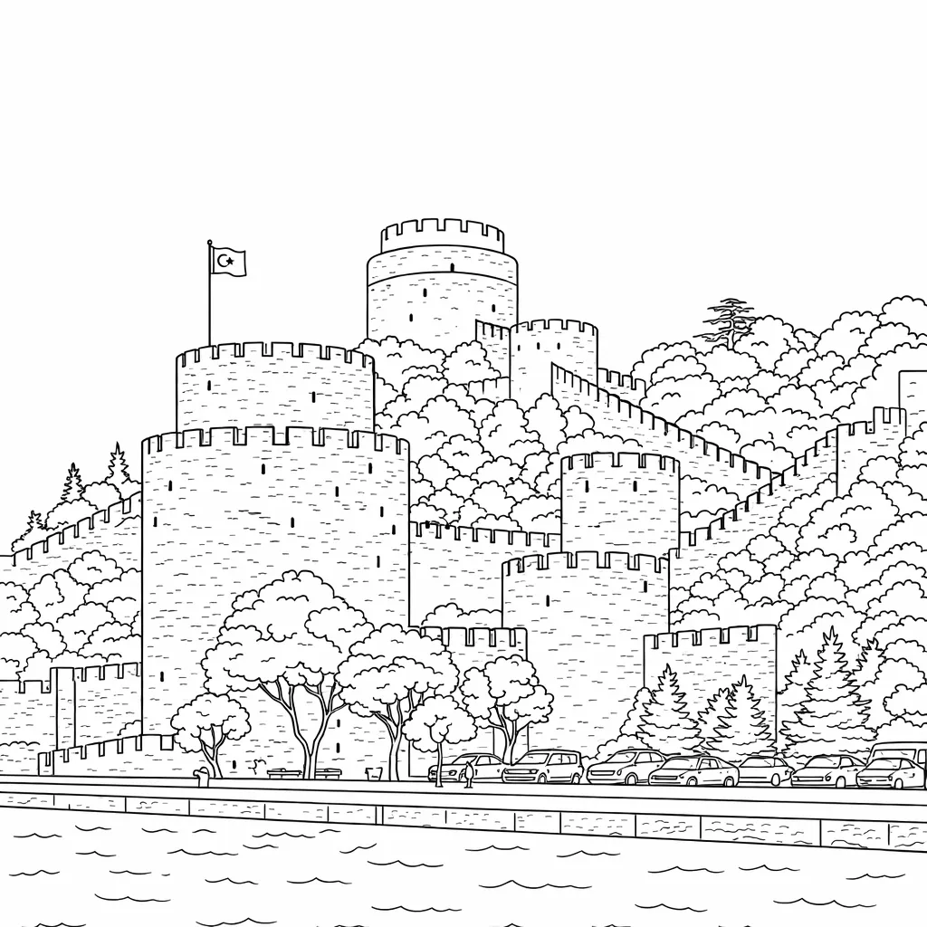 Anadolu Hisarı Boyama Sayfası