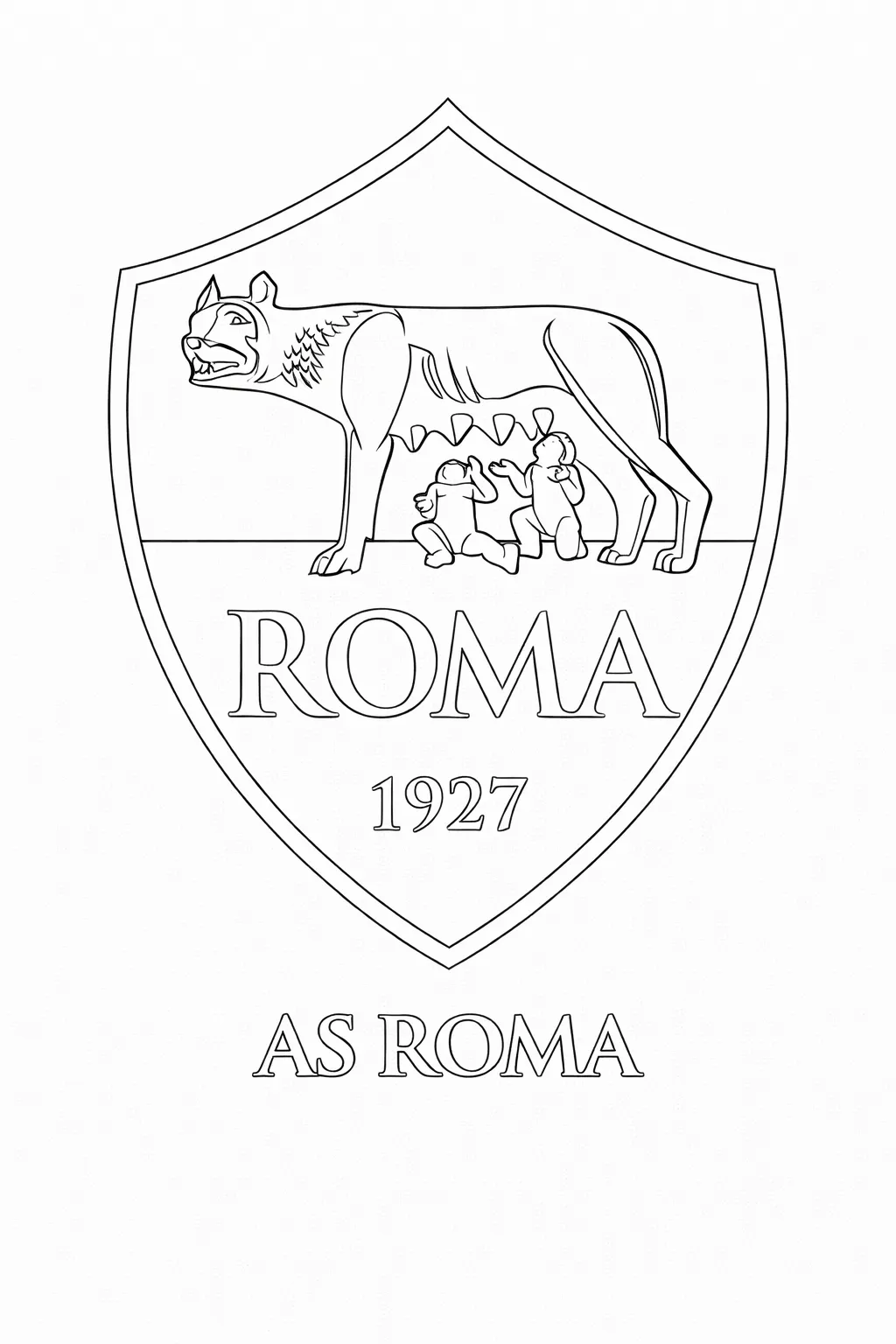 As Roma Logo Boyama Sayfası