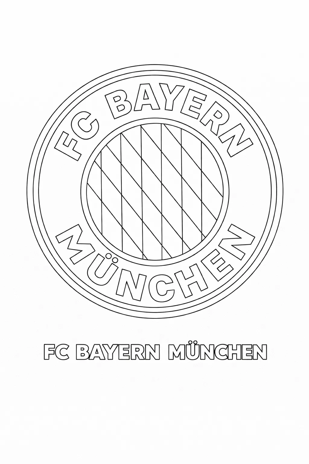 Bayern Münih Logo Boyama Sayfası