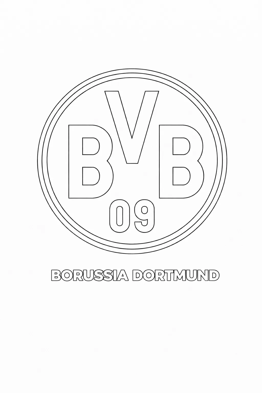 Borissia Dortmund Logo Boyama Sayfası