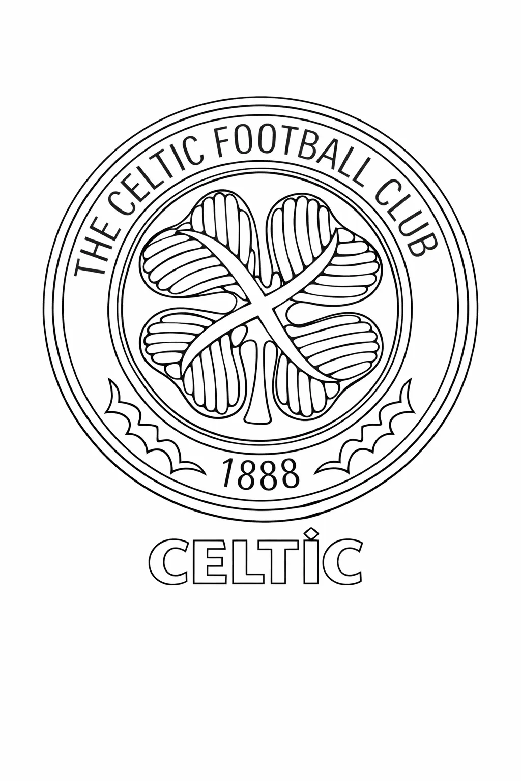 Celtic Logo Boyama Sayfası