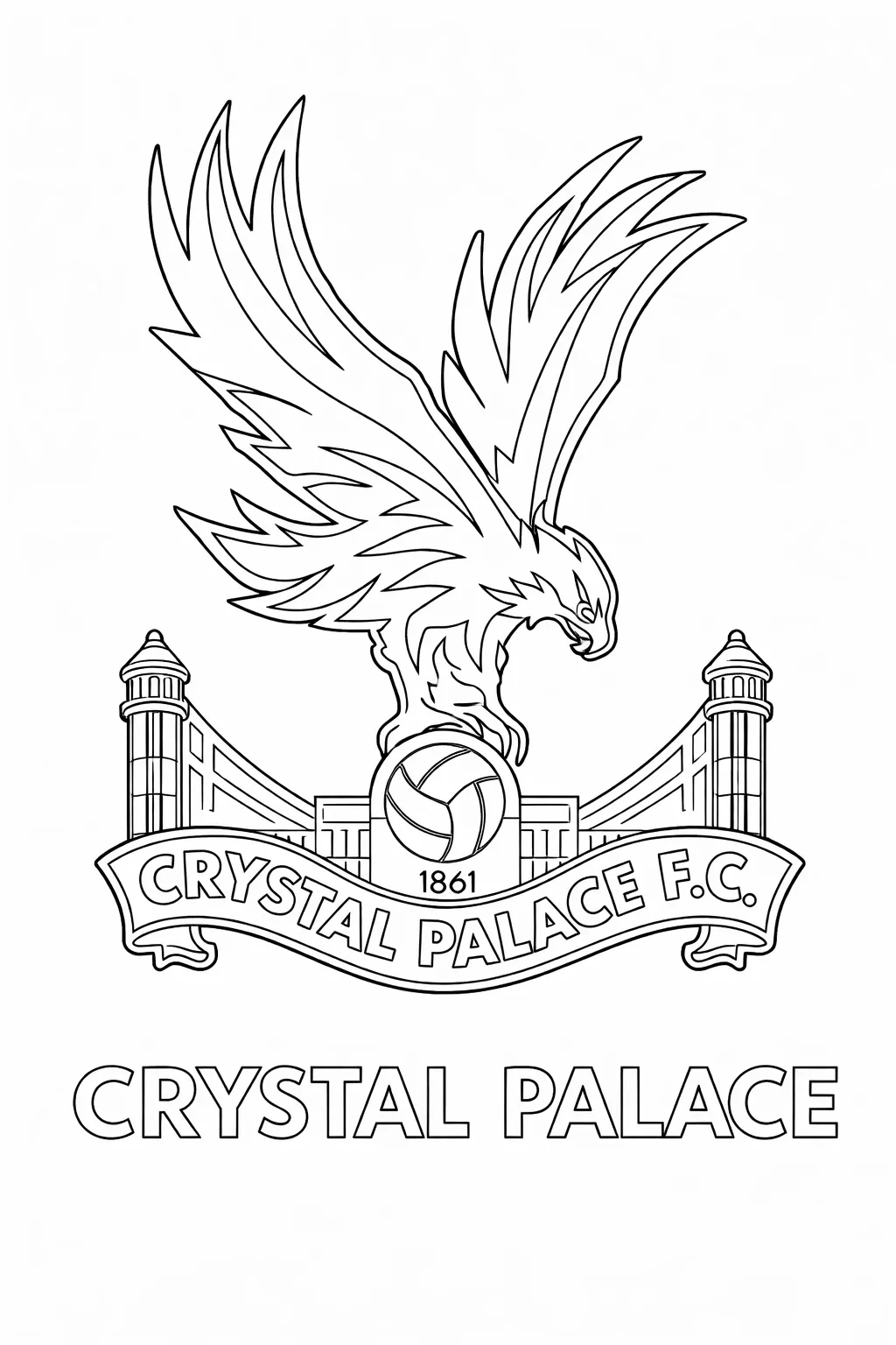 Crystal Palace FC Logo Boyama Sayfası