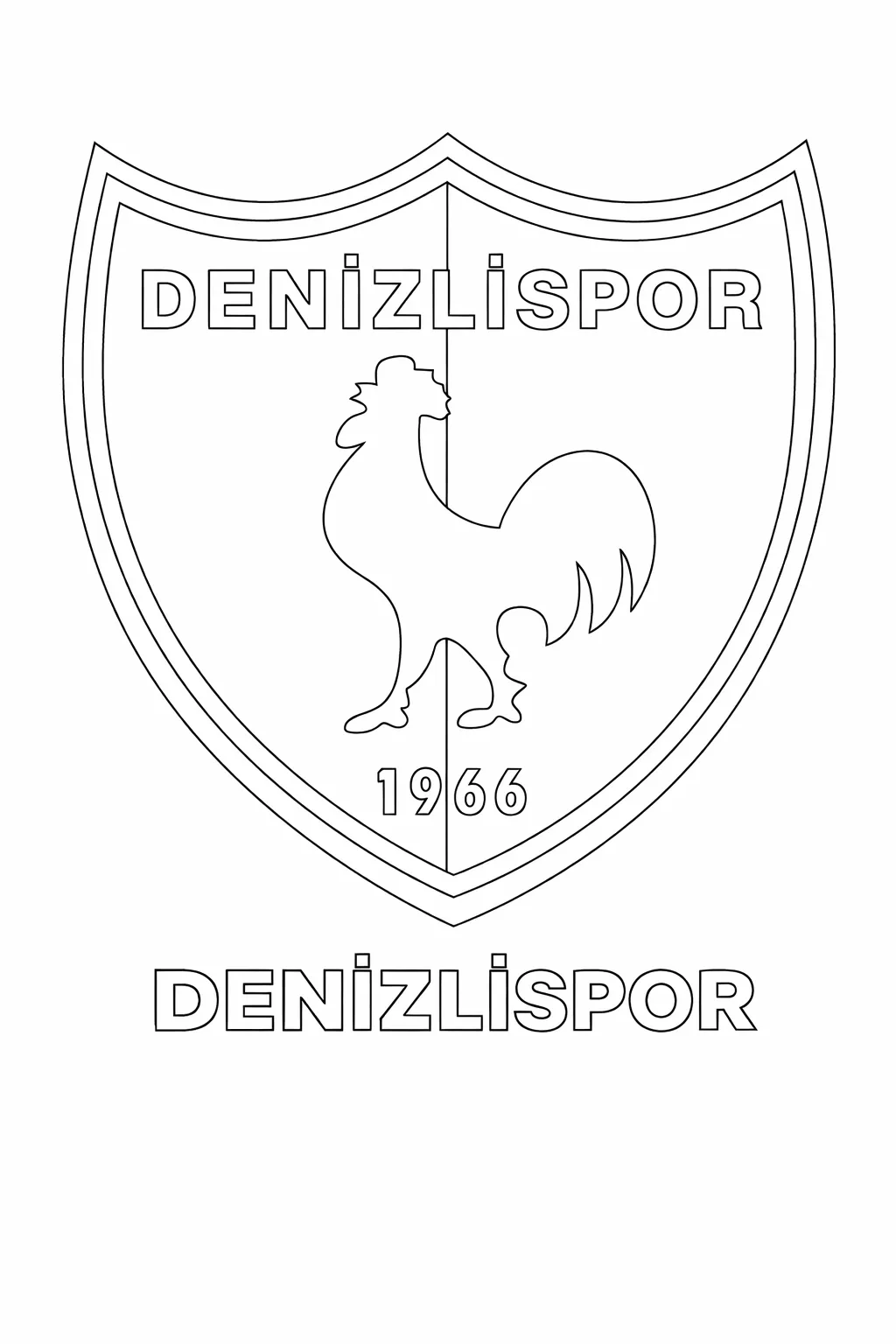 Denizlispor Logo Boyama Sayfası
