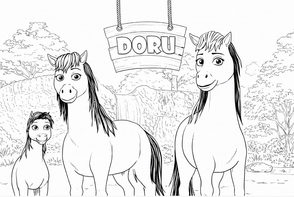 Doru Boyama Sayfası - Doru the Foal Coloring Pages - صفحات تلوين المهر دورو