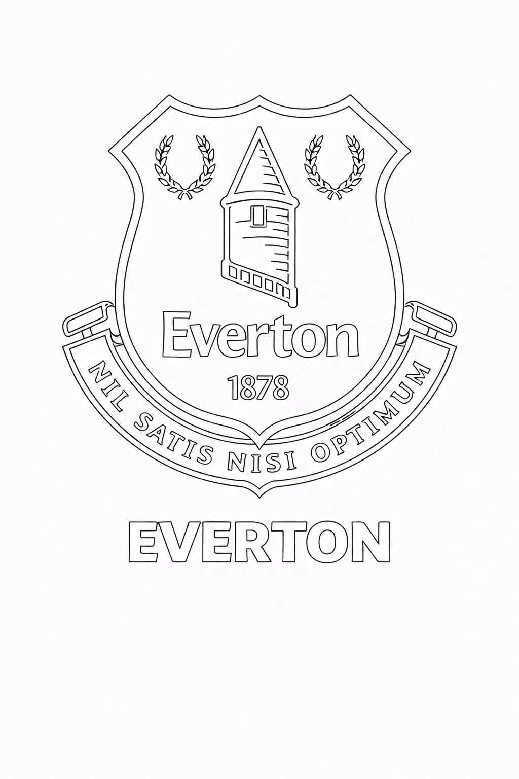 Everton Logo Boyama Sayfası