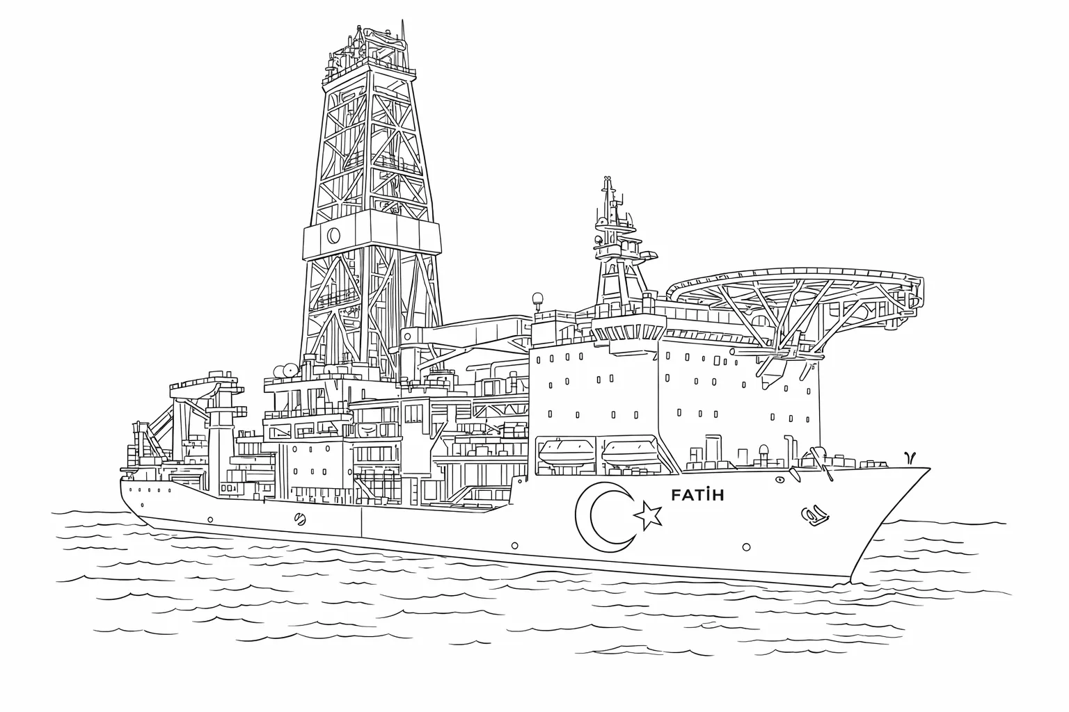 Fatih SOndaj Gemisi Boyama Sayfası