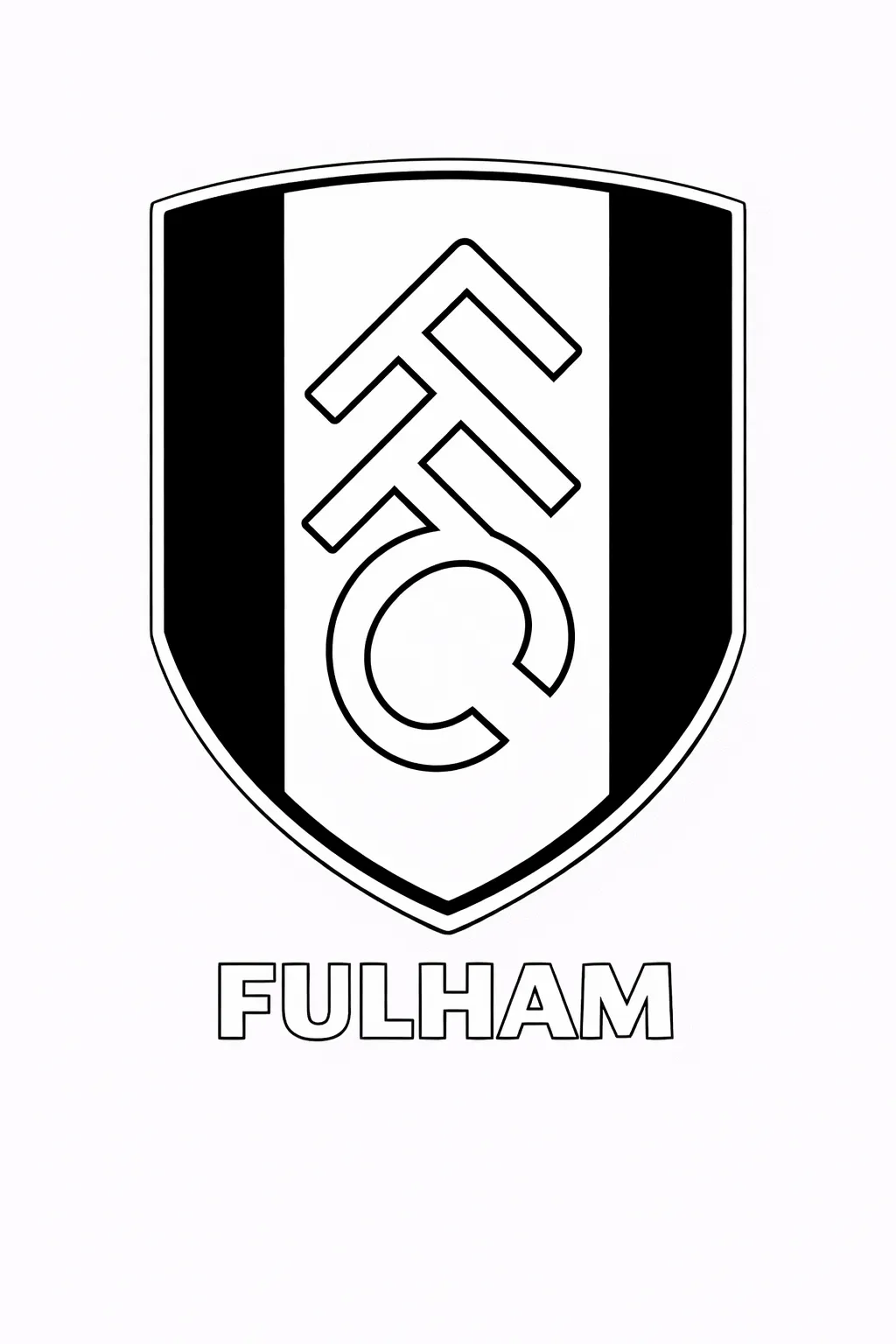 Fulham Logo Boyama Sayfası