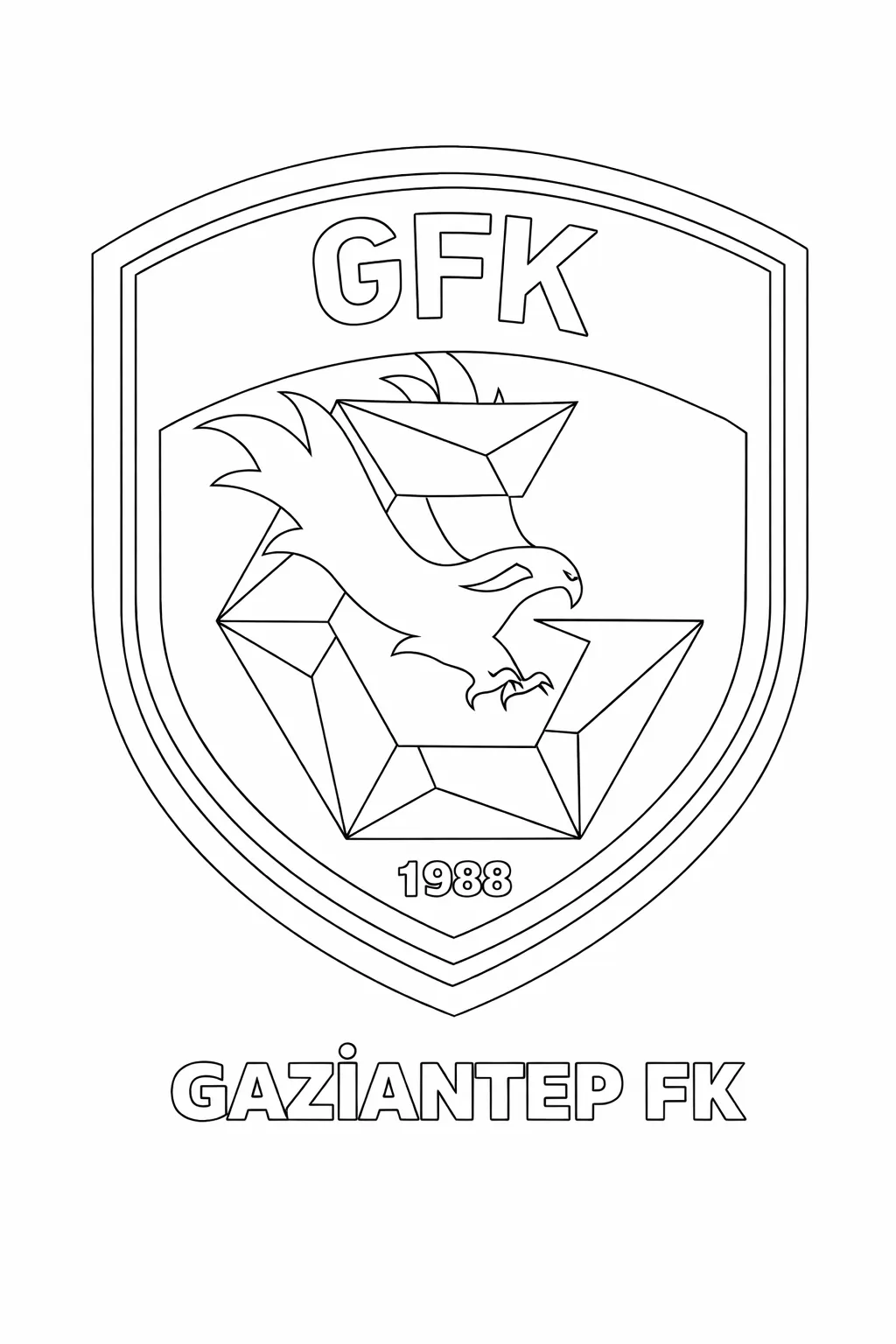 Gaziantep FK Logo Boyama Sayfası