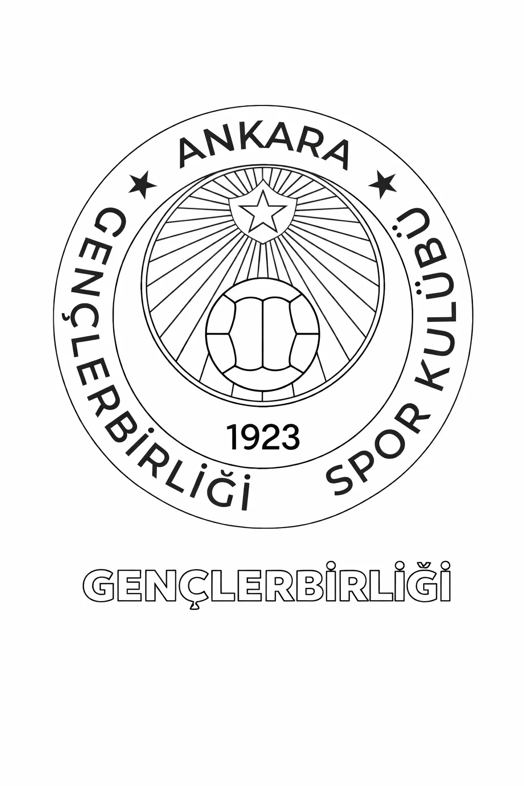 Gençlerbirliği Logo Boyama Sayfası