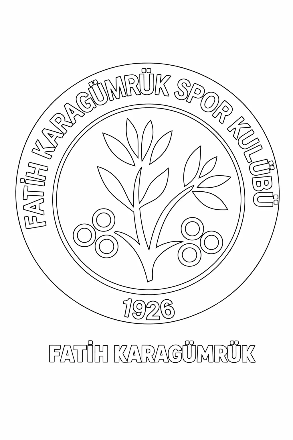 Fatih Karagümrük Logo Boyama Sayfası