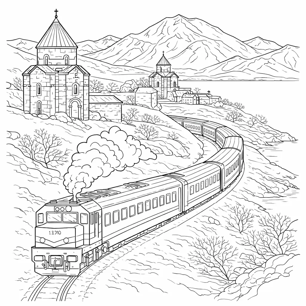 Kars Doğu Ekspresi Tren Boyama Sayfası