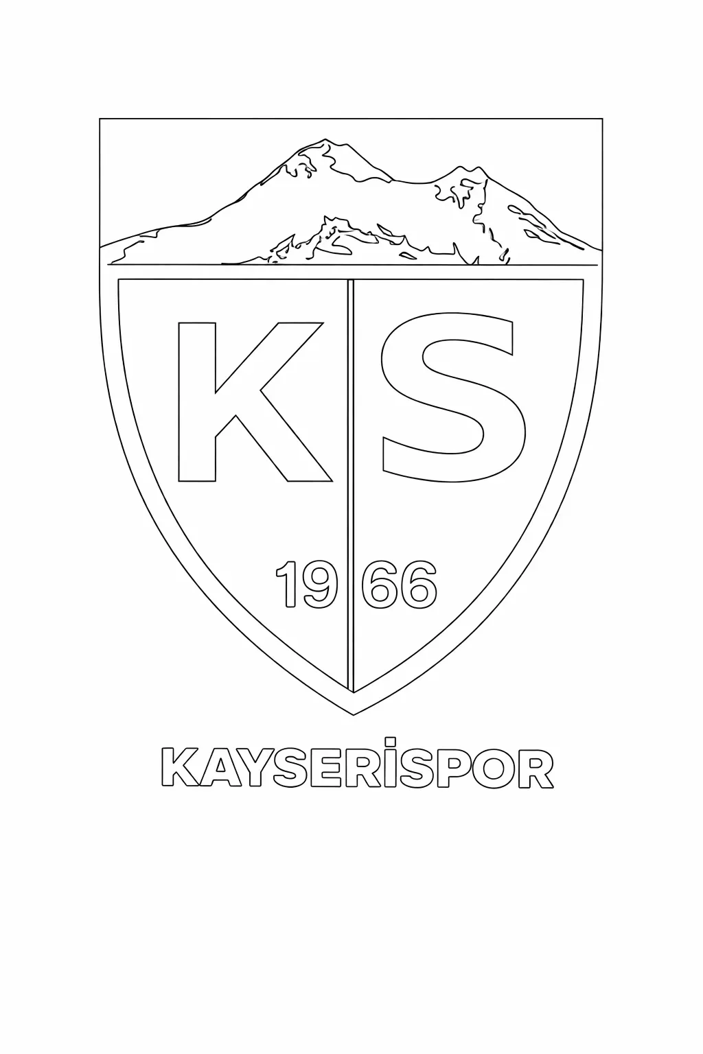 Kayserispr Logo Boyama Sayfası