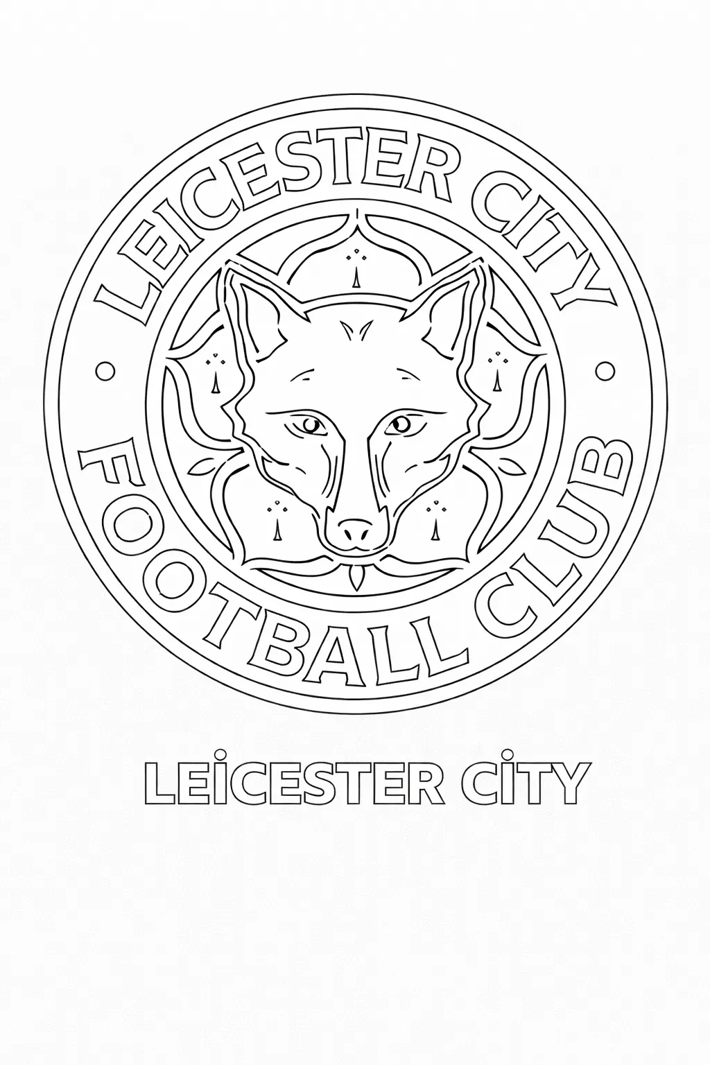 Leicester City Logo Boyama Sayfası