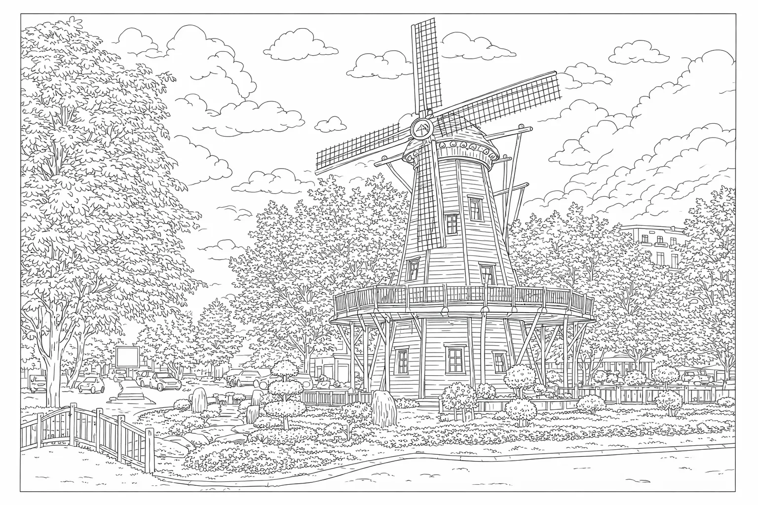 Malatya Yel Değirmeni Boyama Sayfası