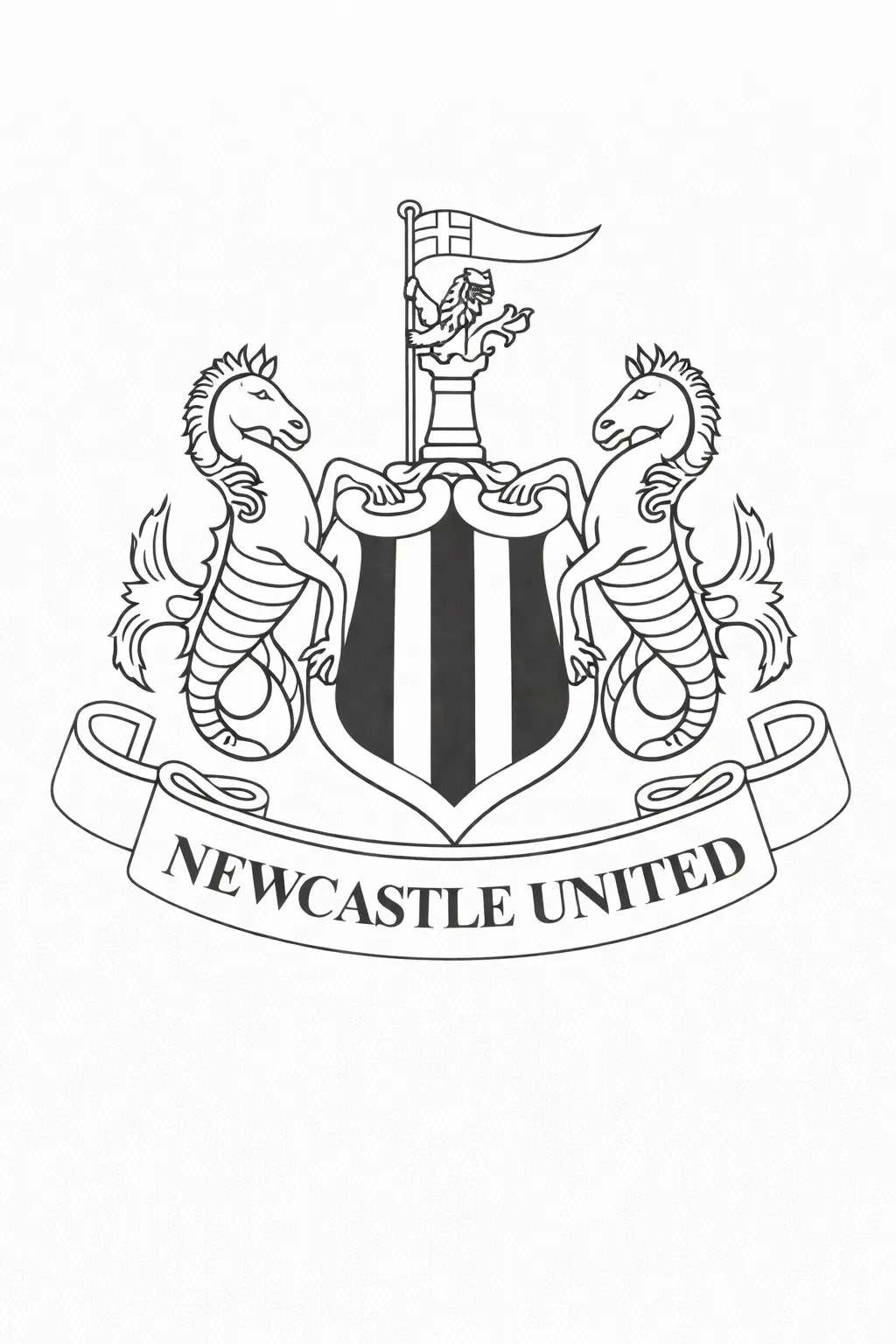 Newcastle United FC Logo Boyama Sayfası