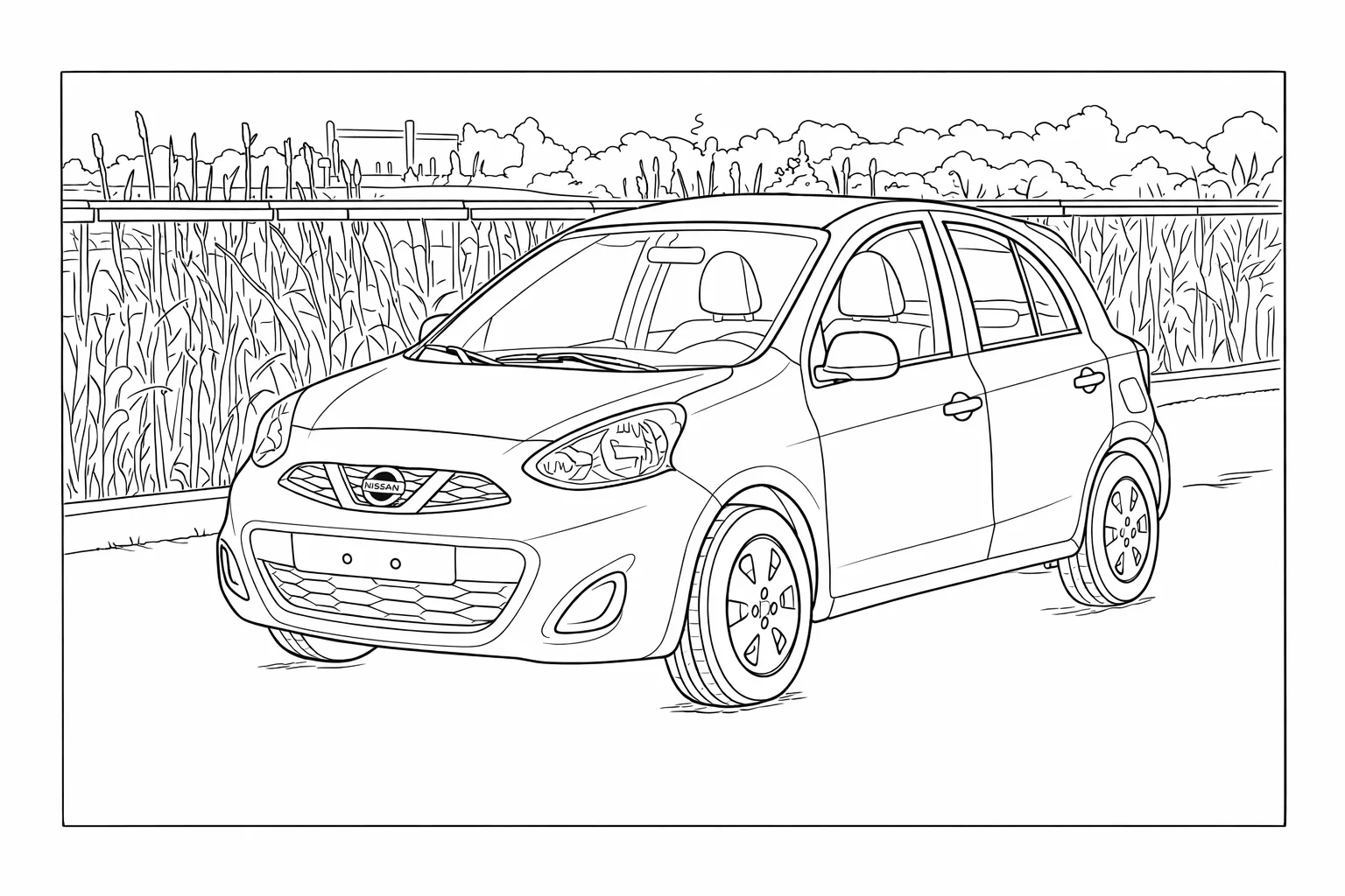 Nissan Micra Araba Boyama Sayfası