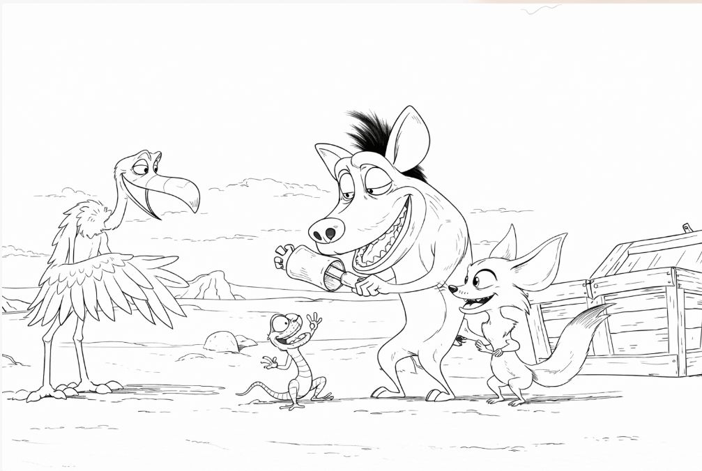 Oskar Çöllerde Karakterleri Boyama - Oscar's Oasis Characters Coloring - تلوين شخصيات أوسكار واحة