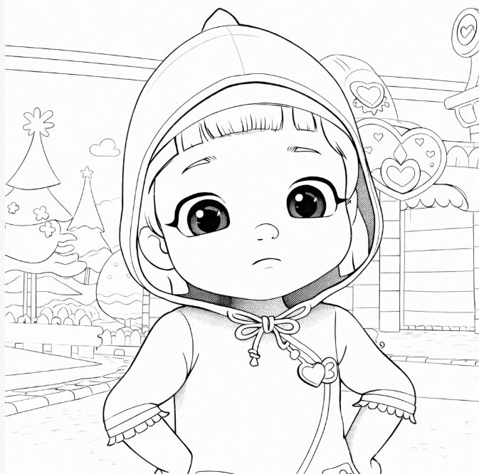 Gökkuşağı Kasabası Boyama Resmi - Rainbow Village Coloring Sheet - ورقة تلوين قرية قوس قزح