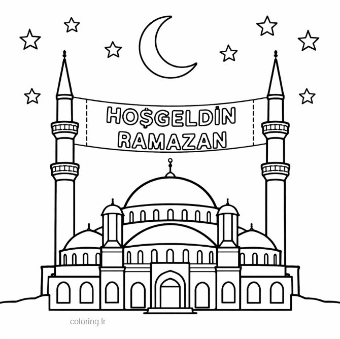 ramazan ayi mahya boyama sayfasi