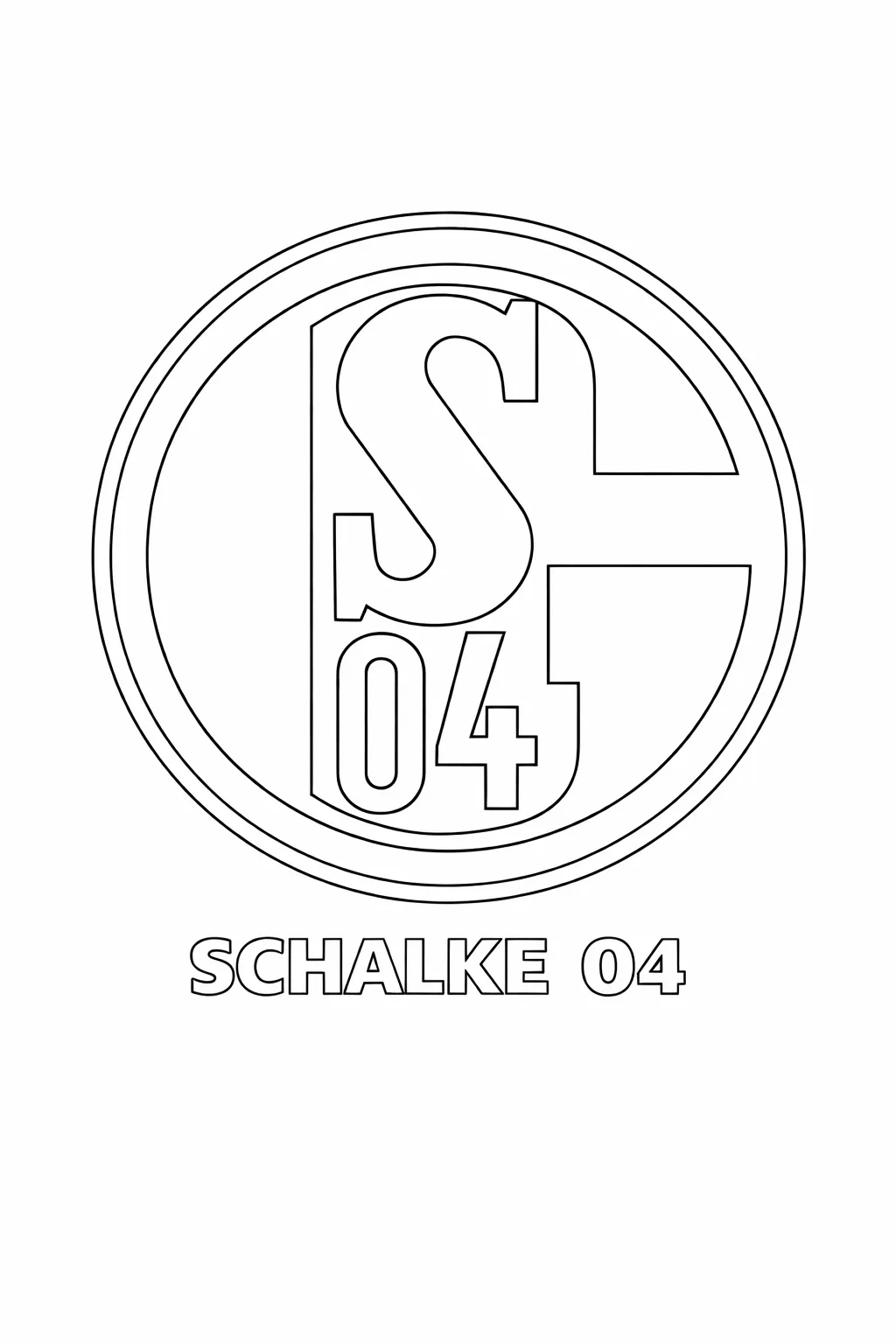 FC Schalke 04 Logo Boyama Sayfası