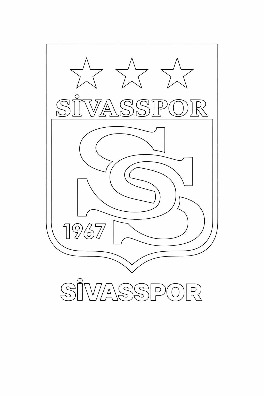 Sivasspor Logo Boyama Sayfası