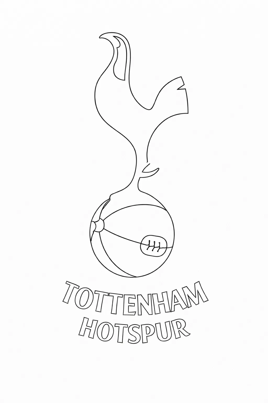 Tottenham Hotspur FC Logo Boyama Sayfası