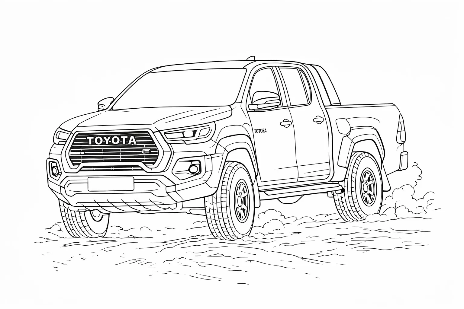 Toyota Hillux Boyama Sayfası