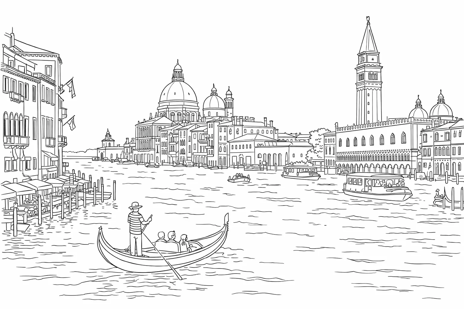 Venedik Boyama Sayfası