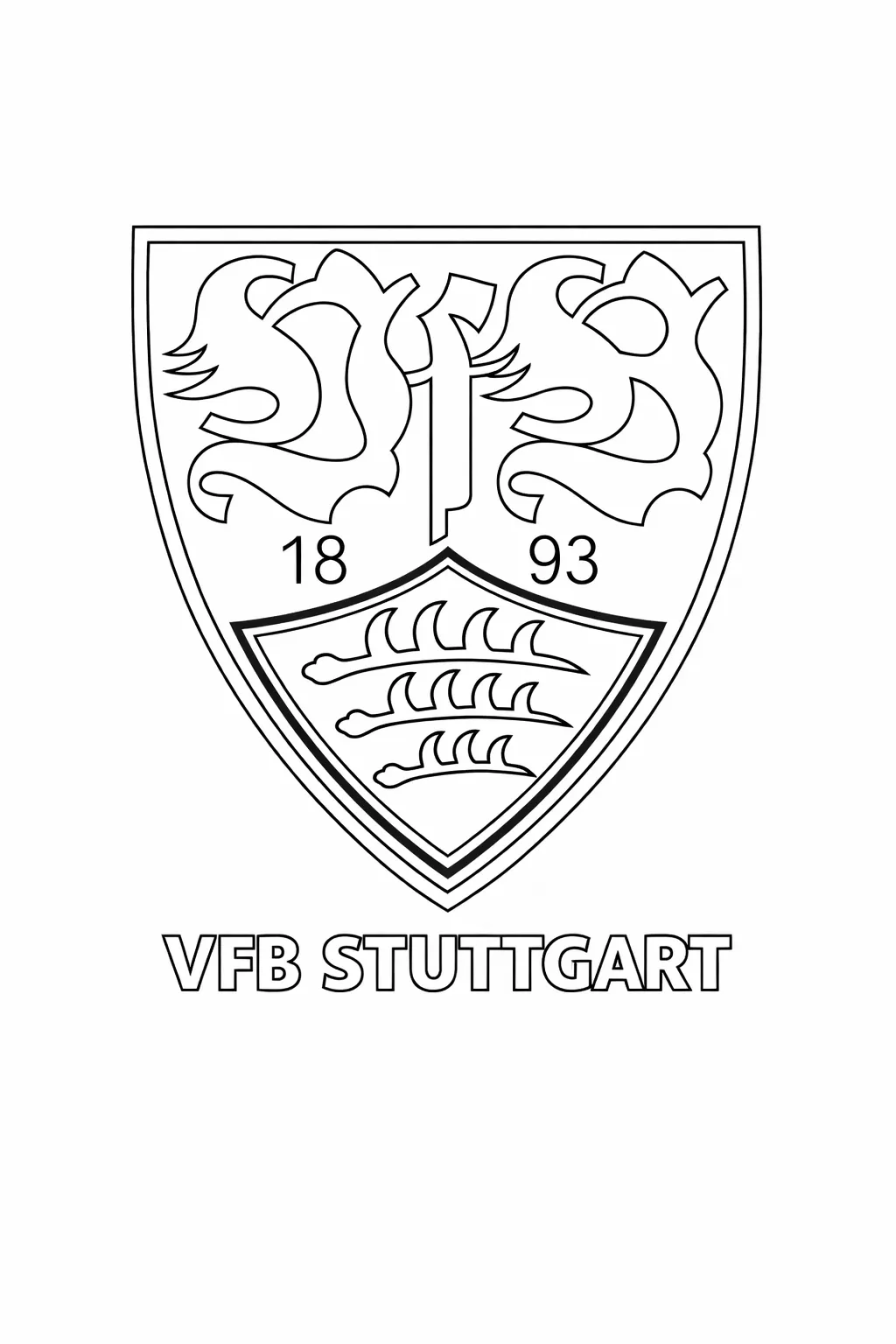 Stuttgart Logo Boyama Sayfası
