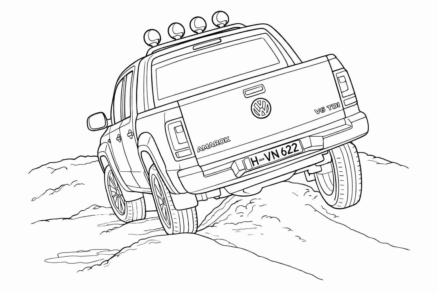 Wolkswagen Amarok Boyama Sayfası