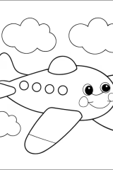 Uçak Boyama Resimleri